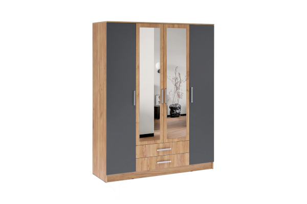 Четырехстворчатый шкаф для одежды Мартина (Миф)